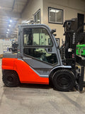 2019 TOYOTA 8FG40U 9000 LB LP GAS FORKLIFT PNEUMATIC 91/132" 2 STAGE CLEAR VIEW MAST SIDE SHIFTING FORK POSITIONER ENCLOSED CAB  HEAT & AC 1302 HOURS STOCK # BF9234199-BUF