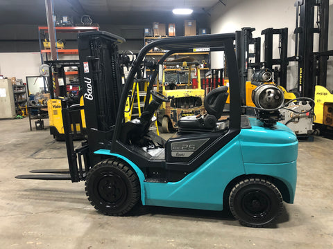 2017 BAOLI KBG25 5000 LB LP GAS FORKLIFT PNEUMATIC 85/189 3 STAGE MAST SIDE SHIFTER 4545 HOURS STOCK # BF9179179-ZNC - United Lift Equipment LLC