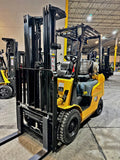 2020 CATERPILLAR GP18N 3500 LB LP GAS FORKLIFT PNEUMATIC 83/188" 3 STAGE MAST PNEUMATIC TIRE SIDE SHIFTER 1558 HOURS STOCK # BF9117459-BUF