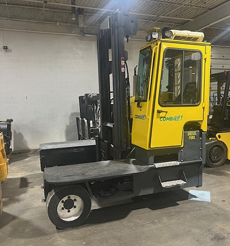 2019 COMBILIFT C17300 17300 LB DIESEL FORKLIFT PNEUMATIC SIDE LOADER 136/178" 2 STAGE MAST ENCLOSED CAB WITH HEAT AND AC FORK POSITIONER 5400 HOURS STOCK # BF91049129-NTOH - United Lift LLC