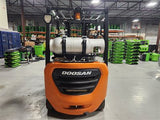 2021 DOOSAN GC15S-9 3000 LB LP GAS FORKLIFT CUSHION 83/189 3 STAGE MAST SIDE SHIFTER 80 HOURS STOCK # BF9139129-RIL - United Lift LLC