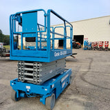 2017 GENIE GS3246 SCISSOR LIFT 32' REACH 24 VOLT ELECTRIC SMOOTH CUSHION TIRES 456 HOURS STOCK # BF989529-WIB