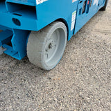 2017 GENIE GS3246 SCISSOR LIFT 32' REACH 24 VOLT ELECTRIC SMOOTH CUSHION TIRES 456 HOURS STOCK # BF989529-WIB