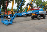 2019 GENIE S85XC TELESCOPIC STRAIGHT BOOM LIFT AERIAL LIFT WITH JIB ARM 85' REACH DIESEL 4WD 1740 HOURS STOCK # BF9897559-NLE - United Lift LLC