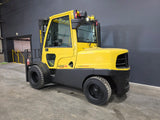 2020 HYSTER H110FT 11000 LB DIESEL FORKLIFT PNEUMATIC 94/185" 3 STAGE MAST SIDE SHIFTER ENCLOSED CAB 1377 HOURS STOCK # BF9178859-ILE