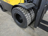 2020 HYSTER H110FT 11000 LB DIESEL FORKLIFT PNEUMATIC 94/185" 3 STAGE MAST SIDE SHIFTER ENCLOSED CAB 1377 HOURS STOCK # BF9178859-ILE