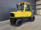 2020 HYSTER H110FT 11000 LB DIESEL FORKLIFT PNEUMATIC 94/185" 3 STAGE MAST SIDE SHIFTER ENCLOSED CAB 1377 HOURS STOCK # BF9178859-ILE