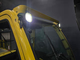 2020 HYSTER H110FT 11000 LB DIESEL FORKLIFT PNEUMATIC 94/185" 3 STAGE MAST SIDE SHIFTER ENCLOSED CAB 1377 HOURS STOCK # BF9178859-ILE