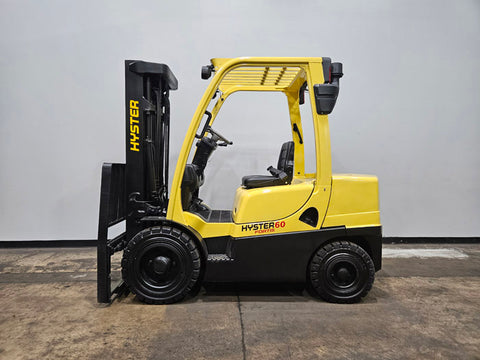 2020 HYSTER H60FT 6000 LB DIESEL FORKLIFT PNEUMATIC 87/181" 3 STAGE MAST SIDE SHIFTER 1482 HOURS STOCK # BF9119929-ILE