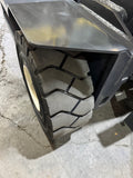 2017 COMBI C8000LR 8000 LB DIESEL FORKLIFT PNEUMATIC 102/124" 2 STAGE MAST FORK POSITIONER ENCLOSED CAB 1174 HOURS STOCK # BF9171179-BUF
