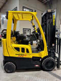 2020 HYSTER S55FT 5500 LB LP GAS FORKLIFT TREADED CUSHION 89/207" 3 STAGE MAST SIDE SHIFTER 945 HOURS STOCK # BF9118849-BUF