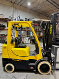 2019 HYSTER S60FT 6000 LB LP GAS FORKLIFT NON-MARKING CUSHION TIRES 84/240" QUAD MAST SIDE SHIFTER 926 HOURS STOCK # BF9115259-BUF