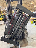 2020 TOYOTA 8FGU32 6500 LB LP GAS FORKLIFT PNEUMATIC 88/187 3 STAGE MAST 360 ROTATING FORK CLAMP INSTALLED 993 HOURS STOCK # BF9199329-BUF