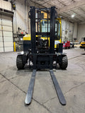 2017 COMBI C8000LR 8000 LB DIESEL FORKLIFT PNEUMATIC 102/124" 2 STAGE MAST FORK POSITIONER ENCLOSED CAB 1174 HOURS STOCK # BF9171179-BUF
