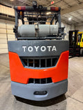 2019 TOYOTA 8FGC45U-BCS 10000 LB LP GAS FORKLIFT CUSHION 1437 HOURS 92/187" 3 STAGE MAST SIDE SHIFTER STOCK # BF9164939-BUF - United Lift LLC