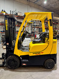 2020 HYSTER S50FT 5000 LB LP GAS FORKLIFT TREADED CUSHION 84/189" 3 STAGE MAST SIDE SHIFTING FORK POSITIONER 1244 HOURS STOCK # BF9128749-BUF