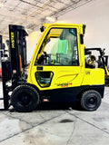 2019 HYSTER H70FT 7000 LB LP GAS FORKLIFT PNEUMATIC 87/181" 3 STAGE MAST SIDE SHIFTING FORK POSITIONER PLUMBED 4 WAYS TO CARRIAGE 1324 HOURS STOCK # BF9123969-BUF