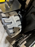 2018 HYSTER E60XN-33 6000 LB ELECTRIC FORKLIFT CUSHION 88/187" 3 STAGE MAST SIDE SHIFTING FORK POSITIONER ONLY 1219 HOURS STOCK # BF991459-BUF