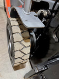 2023 TOYOTA 8FGU25 5000 LB LP GAS FORKLIFT PNEUMATIC 85/187" 3 STAGE MAST SIDE SHIFTER 732 HOURS STOCK # BF9194529-BUF