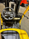 2020 HYSTER S50FT 5000 LB LP GAS FORKLIFT TREADED CUSHION 84/189" 3 STAGE MAST SIDE SHIFTING FORK POSITIONER 1244 HOURS STOCK # BF9128749-BUF