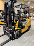 2019 CATERPILLAR 2C6000 6000 LB LP GAS FORKLIFT CUSHION 82/185" 3 STAGE MAST SIDE SHIFTING FORK POSITIONER 864 HOURS (plumbed 4 ways to the carriage) STOCK # BF9135939-BUF