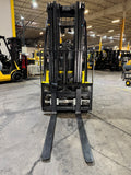 2022 YALE GLC050VXN 5000 LB LP GAS FORKLIFT CUSHION 84/189" 3 STAGE MAST NON MARKING TIRES SIDE SHIFTING FORK POSITIONER 827 HOURS STOCK # BF994579-BUF