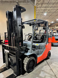 2022 TOYOTA 8FGCU35-BCS BOX CAR SPECIAL 8000 LB LP GAS FORKLIFT CUSHION 92/199" 3 STAGE MAST SIDE SHIFTER 891 HOURS STOCK # BF9174979-BUF