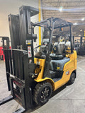 2021 CATERPILLAR/MITSUBISHI FGC25N 5000 LB LP GAS FORKLIFT CUSHION 82/187" 3 STAGE MAST SIDE SHIFTER 836 HOURS STOCK # BF9118459-BUF