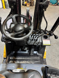 2019 CATERPILLAR 2C6000 6000 LB LP GAS FORKLIFT CUSHION 82/185" 3 STAGE MAST SIDE SHIFTING FORK POSITIONER 864 HOURS (plumbed 4 ways to the carriage) STOCK # BF9135939-BUF
