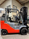 2019 TOYOTA 8FGC45U-BCS 10000 LB LP GAS FORKLIFT CUSHION 1437 HOURS 92/187" 3 STAGE MAST SIDE SHIFTER STOCK # BF9164939-BUF - United Lift LLC