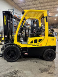 2019 HYSTER H50FT 5000 LB LP GAS FORKLIFT PNEUMATIC 86/189" 3 STAGE MAST SIDE SHIFTING FORK POSITIONER 1192 HOURS STOCK # BF9118579-BUF