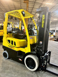 2019 HYSTER S50FT 5000 LB LP GAS FORKLIFT CUSHION NON-MARKING TIRES 83/189" 3 STAGE MAST SIDE SHIFTING FORK POSITIONER 1288 HOURS STOCK # BF9118259-BUF