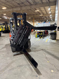2020 TOYOTA 8FGU32 6500 LB LP GAS FORKLIFT PNEUMATIC 88/187 3 STAGE MAST 360 ROTATING FORK CLAMP INSTALLED 993 HOURS STOCK # BF9199329-BUF