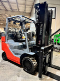 2022 TOYOTA 8FGCU35-BCS BOX CAR SPECIAL 8000 LB LP GAS FORKLIFT CUSHION 92/199" 3 STAGE MAST SIDE SHIFTER 891 HOURS STOCK # BF9174979-BUF