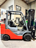 2020 TOYOTA 8FGCU32 6500 LB LP GAS FORKLIFT CUSHION 86/187" 3 STAGE MAST 1452 HOURS SIDE SHIFTER STOCK # BF9118459-BUF - United Lift LLC