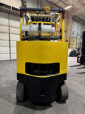 2022 HYSTER S80FT-BCS 8000 LB LP GAS FORKLIFT SMOOTH CUSHION 98/213" 3 STAGE MAST SIDE SHIFTING FORK POSITIONER 987 HOURS STOCK # BF9123539-BUF