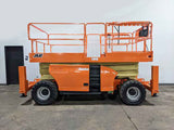 2013 JLG 3394RT SCISSOR LIFT ROUGH TERRAIN 33' REACH DIESEL OUTRIGGERS 2400 HOURS STOCK # BF9309549-ILE - United Lift Equipment LLC