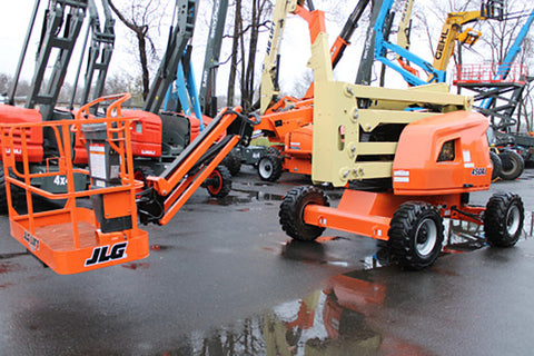 2017 JLG 450AJ ARTICULATING BOOM LIFT AERIAL LIFT WITH JIB ARM 45' REACH DIESEL 4WD 2397 HOURS STOCK # BF9398779-NLE - United Lift LLC