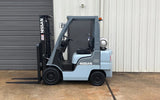 2009 NISSAN MP1F1A20LV 4000 LB LP GAS FORKLIFT PNEUMATIC TIRE 84/130 2 STAGE MAST 6379 HOURS STOCK # BF9105719-ARB