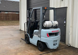 2009 NISSAN MP1F1A20LV 4000 LB LP GAS FORKLIFT PNEUMATIC TIRE 84/130 2 STAGE MAST 6379 HOURS STOCK # BF9105719-ARB