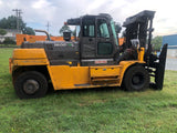 2016 HYUNDAI 160D-9L 32000 LB DIESEL FORKLIFT PNEUMATIC 125/126" 2 STAGE MAST DUAL DRIVE TIRES ENCLOSED CAB WITH HEAT AND A/C 15689 HOURS STOCK # BF9597769-BUF - United Lift Equipment LLC