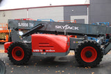 2018 SKYJACK SJ1056-THS 10000 LB DIESEL TELESCOPIC FORKLIFT TELEHANDLER PNEUMATIC 4WD OUTRIGGERS HEATED CAB 3034 HOURS STOCK # BF9698079-NLE - United Lift LLC