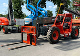 2018 SKYJACK SJ843TH 8000 LB DIESEL TELESCOPIC FORKLIFT TELEHANDLER PNEUMATIC 4WD AUXILIARY HYDRAULICS 1809 HOURS STOCK # BF9925349-NLE - United Lift Equipment LLC