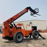 2014 SKYTRAK 10054 10000 LB DIESEL TELESCOPIC FORKLIFT TELEHANDLER PNEUMATIC 4WD OUTRIGGERS 3510 HOURS STOCK # BF9665549-WIB - United Lift Equipment LLC