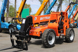 2017 SKYTRAK 6042 6000 LB DIESEL TELESCOPIC FORKLIFT TELEHANDLER PNEUMATIC 4WD OPEN CAB AUXILIARY HYDRAULICS 2673 HOURS STOCK # BF9569739-NLE - United Lift Equipment LLC