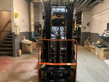 2021 TOYOTA 8FBCU25 5000 LB ELECTRIC FORKLIFT CUSHION 83/187" 3 STAGE MAST SIDE SHIFTER 2743 HOURS STOCK # BF985129-OHB