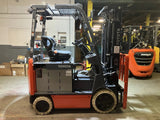 2021 TOYOTA 8FBCU25 5000 LB ELECTRIC FORKLIFT CUSHION 83/187" 3 STAGE MAST SIDE SHIFTER 2743 HOURS STOCK # BF985129-OHB