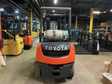 2017 TOYOTA 8FGU25 5000 LB LP GAS FORKLIFT PNEUMATIC 189" 3 STAGE MAST SIDE SHIFTER 2782 HOURS STOCK # BF9129929-BUF - United Lift Equipment LLC