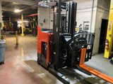 2020 TOYOTA 9BRU23 4500 LB 36 VOLT ELECTRIC DOCK STOCKER FORKLIFT 95/211" 3 STAGE MAST SIDE SHIFTER STOCK # BF9112579-OHB