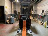 2020 TOYOTA 9BRU23 4500 LB 36 VOLT ELECTRIC DOCK STOCKER FORKLIFT 95/211" 3 STAGE MAST SIDE SHIFTER STOCK # BF9112579-OHB